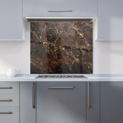 Bronze Quartz Effect Kitchen Splashback
