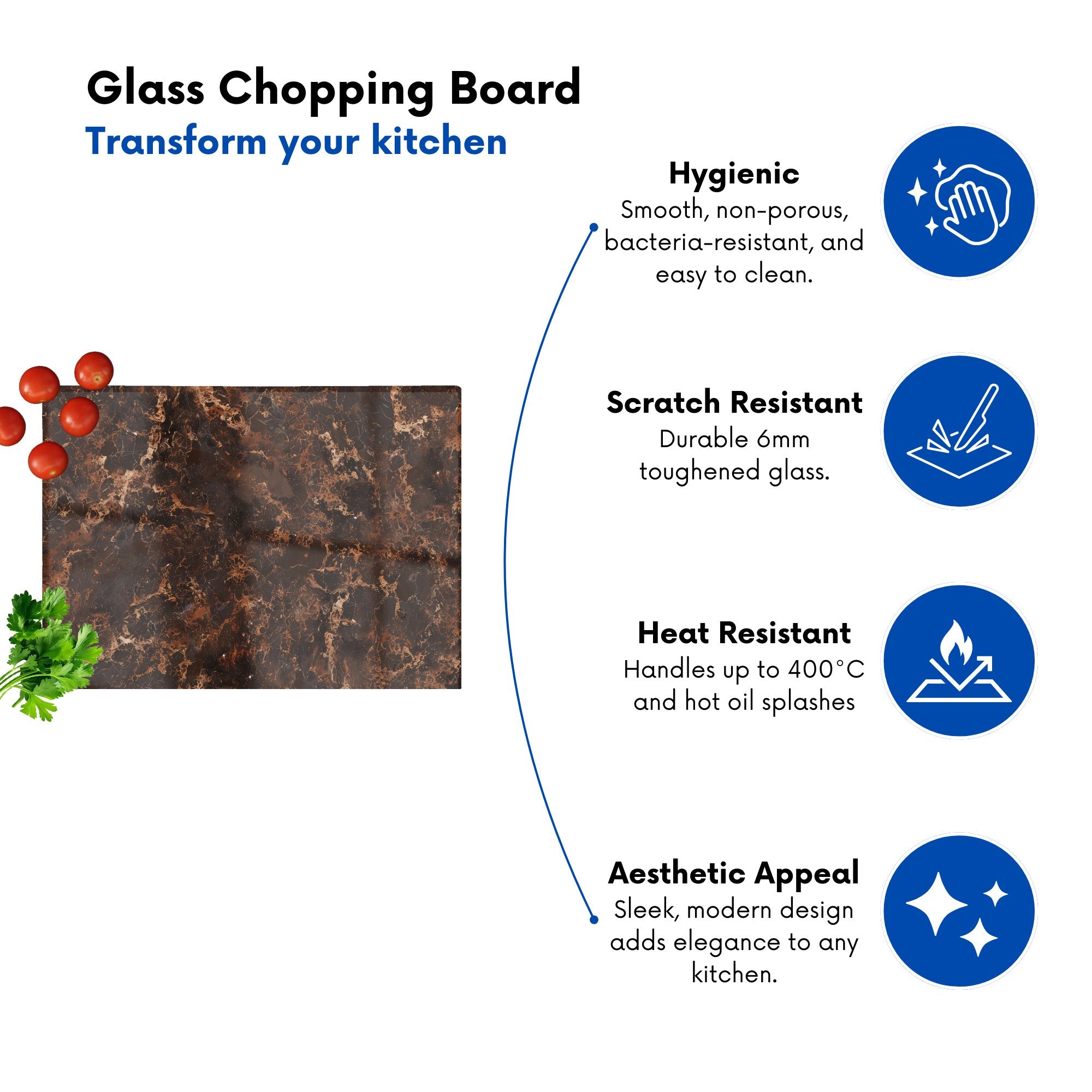 Browns Quartz Effect Chopping Board