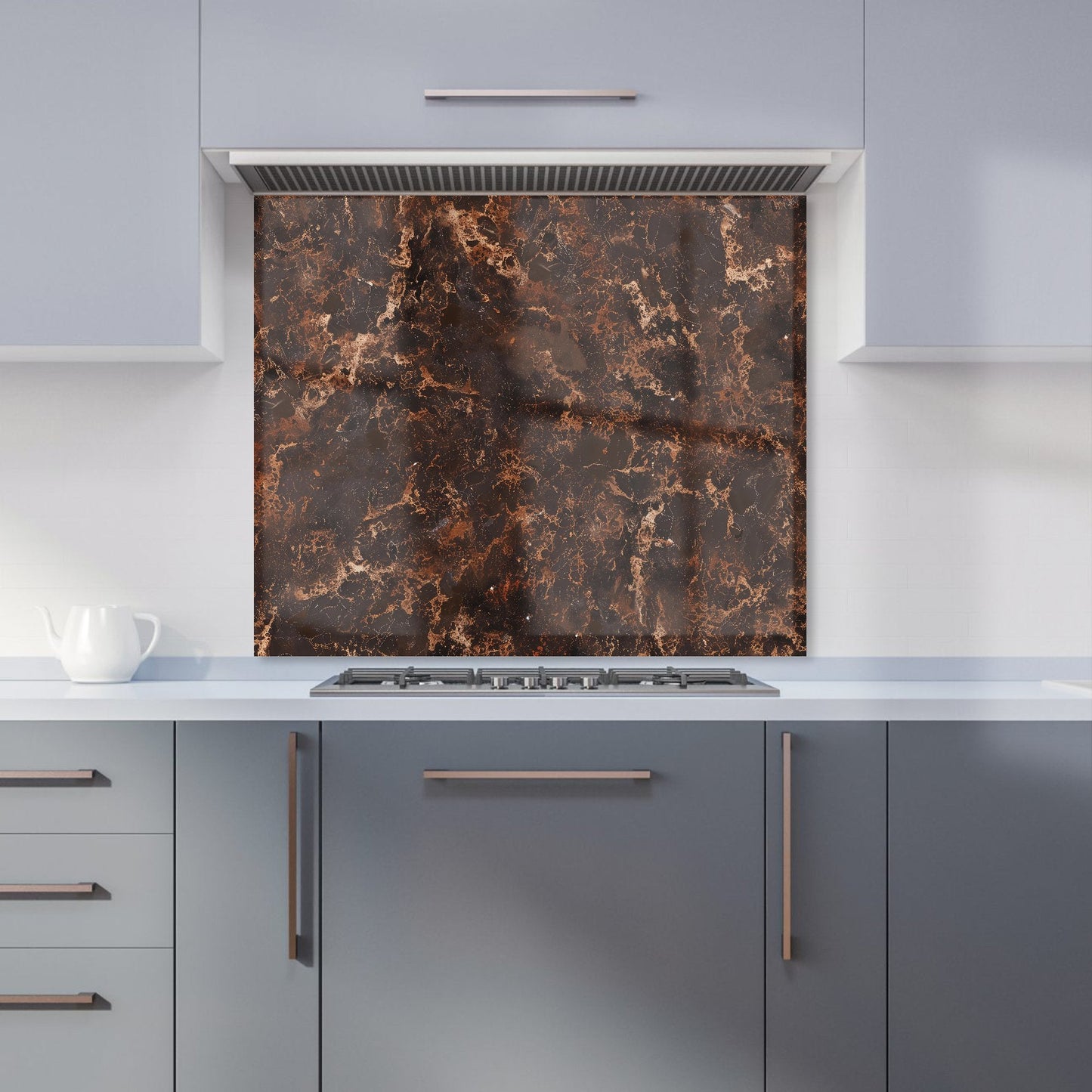 Browns Quartz Effect Kitchen Splashback