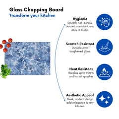 Coastal Blue Quartz Effect Chopping Board