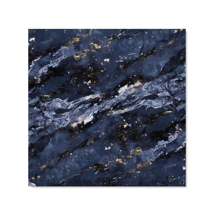 Deep Ocean Blue Quartz Effect Kitchen Splashback