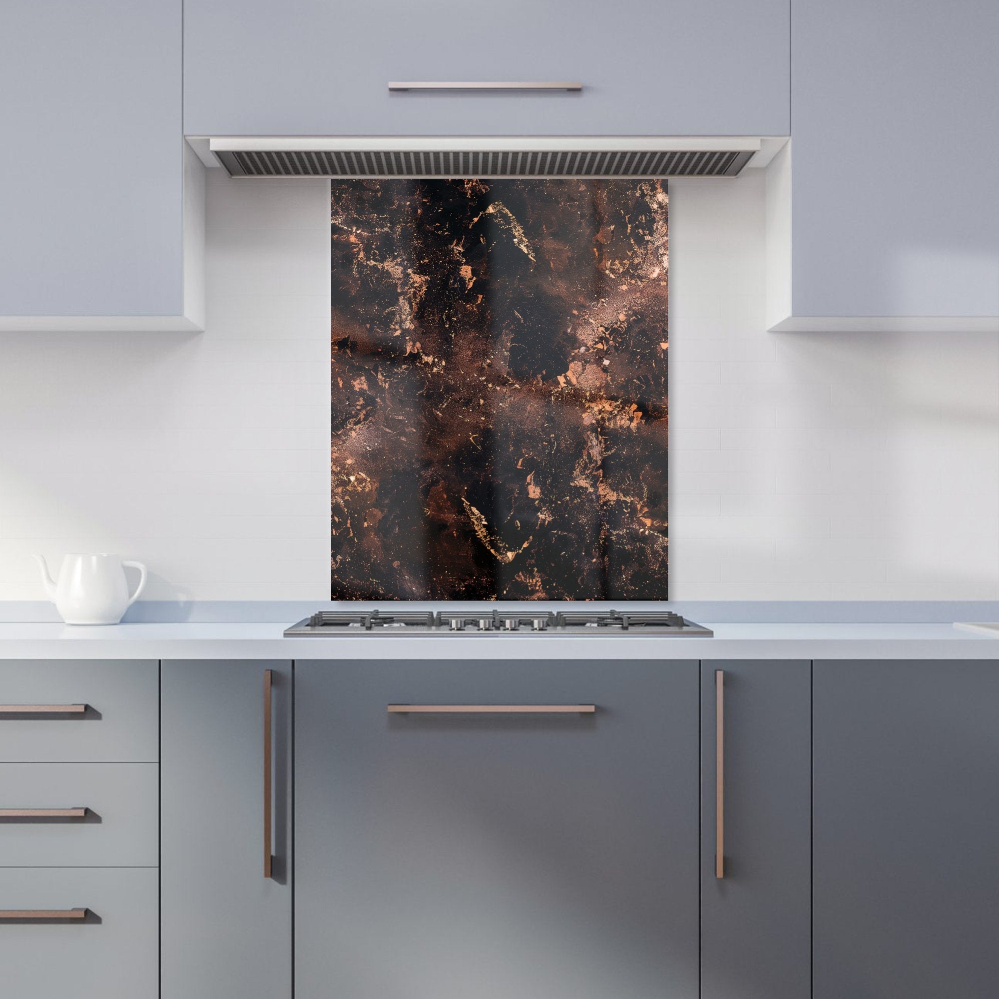 Copper Quartz Effect Kitchen Splashback