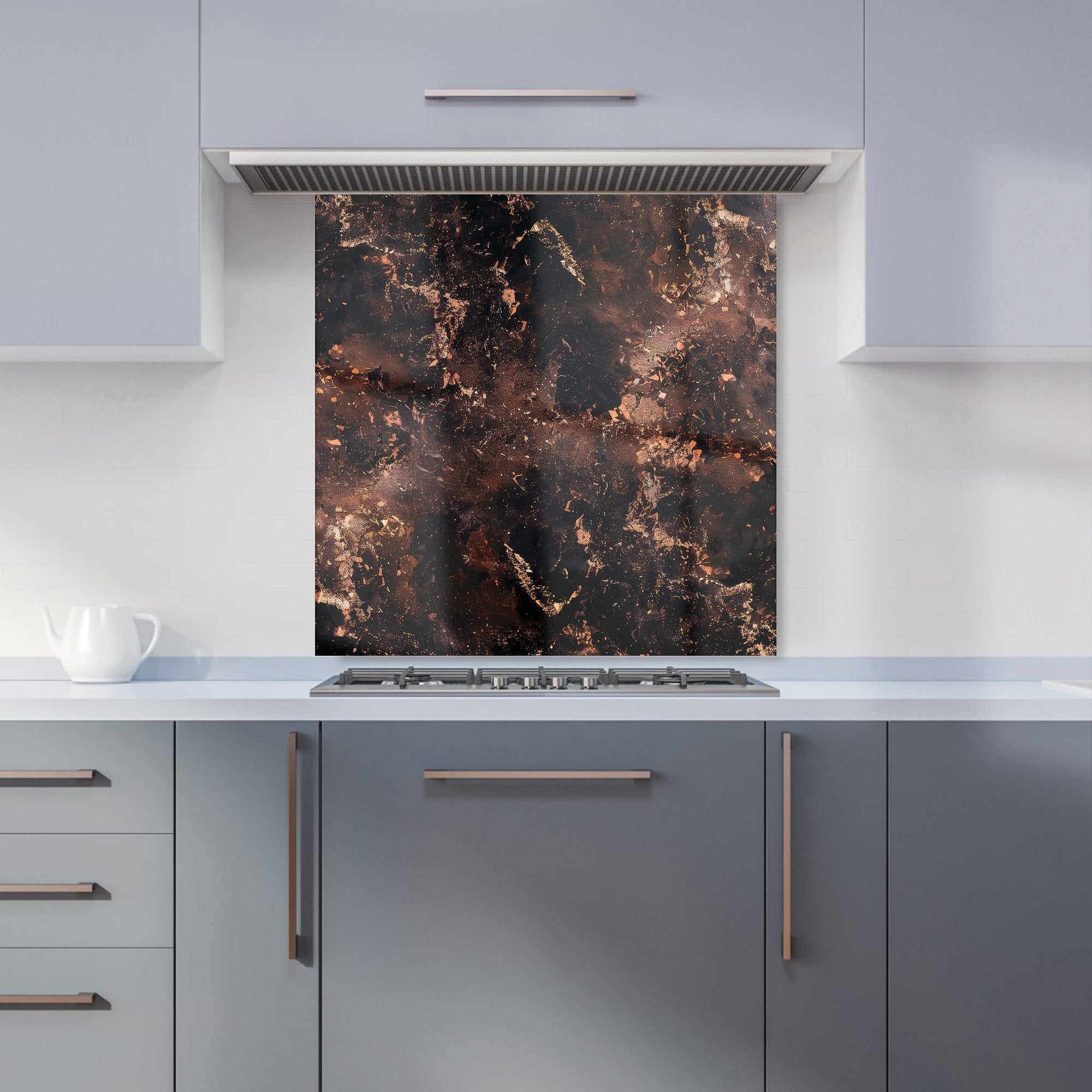 Copper Quartz Effect Kitchen Splashback