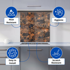 Coopers Quartz Effect Kitchen Splashback