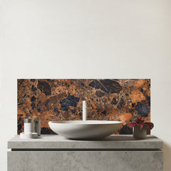 Coopers Quartz Effect Glass Bathroom Splashback