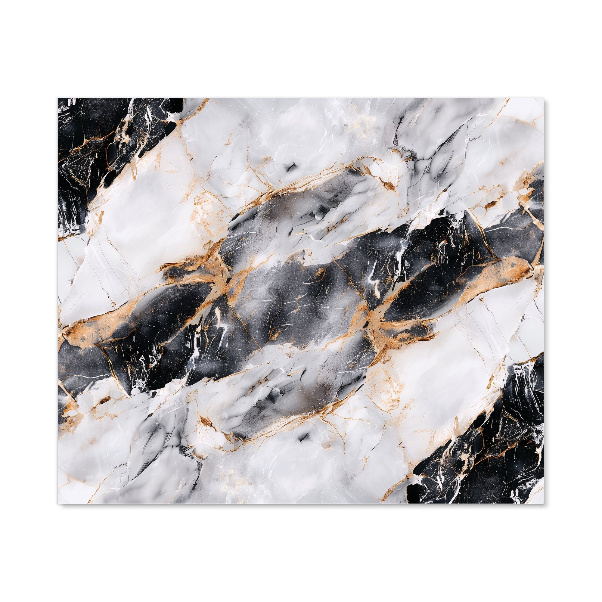 Exquisite White Marble Effect Kitchen Splashback