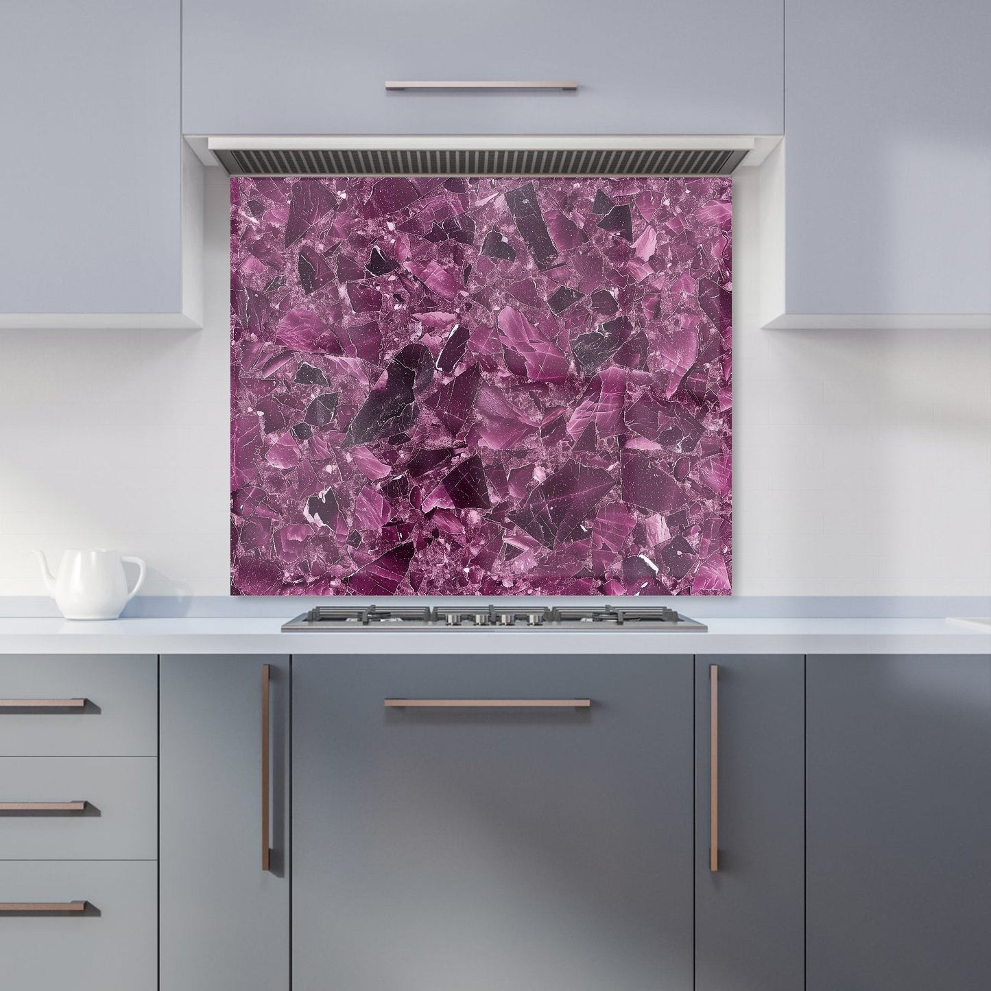 Damson Quartz Effect Kitchen Splashback