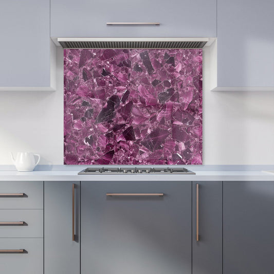 Damson Quartz Effect Kitchen Splashback