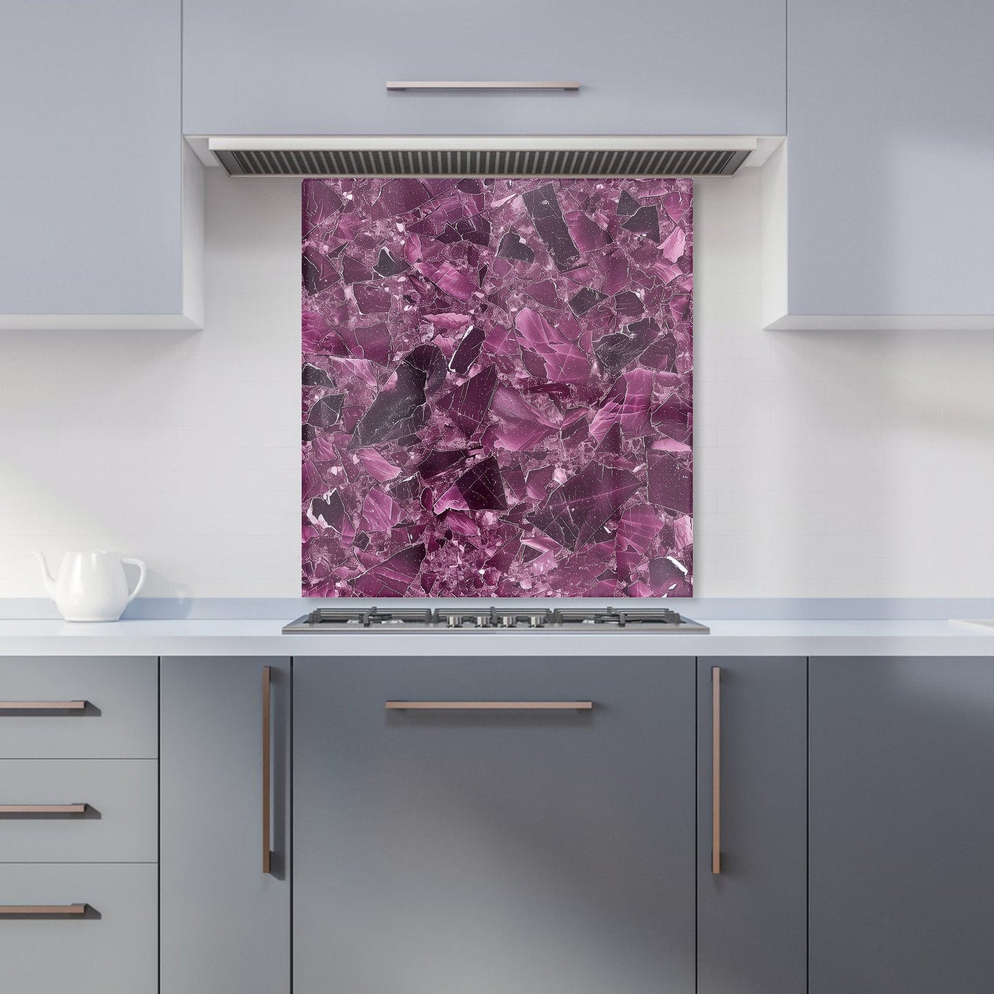 Damson Quartz Effect Kitchen Splashback