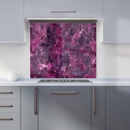 Cherry Quartz Effect Kitchen Splashback