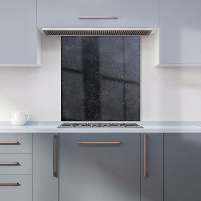 Black Concrete Effect Kitchen Splashback