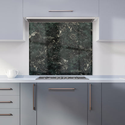 Shabby Green Quartz Effect Kitchen Splashback