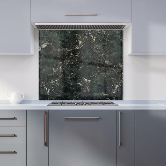 Shabby Green Quartz Effect Kitchen Splashback