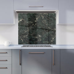 Shabby Green Quartz Effect Kitchen Splashback
