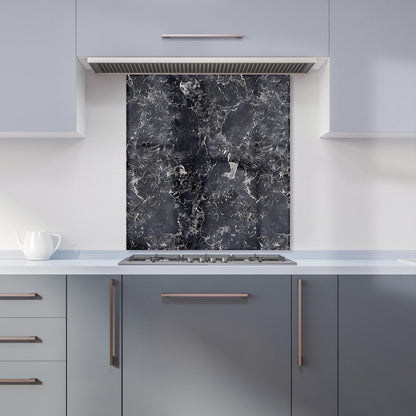 Black Quartz Effect Kitchen Splashback