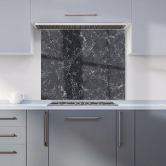 Deep Grey Quartz Effect Kitchen Splashback