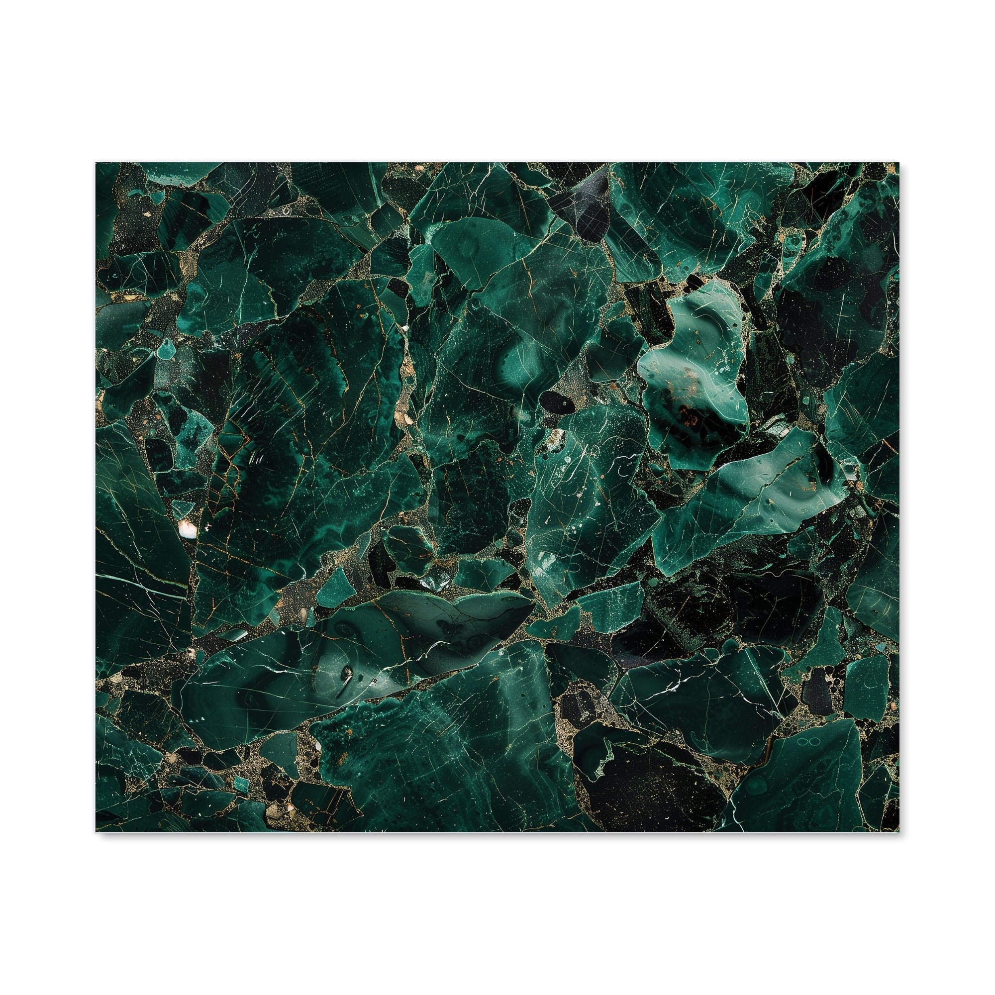 Green Quartz Effect Kitchen Splashback