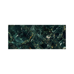Deepest Green Quartz Effect Glass Bathroom Splashback