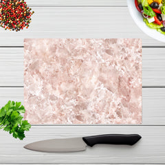 Polished Pale Pink Quartz Effect Chopping Board