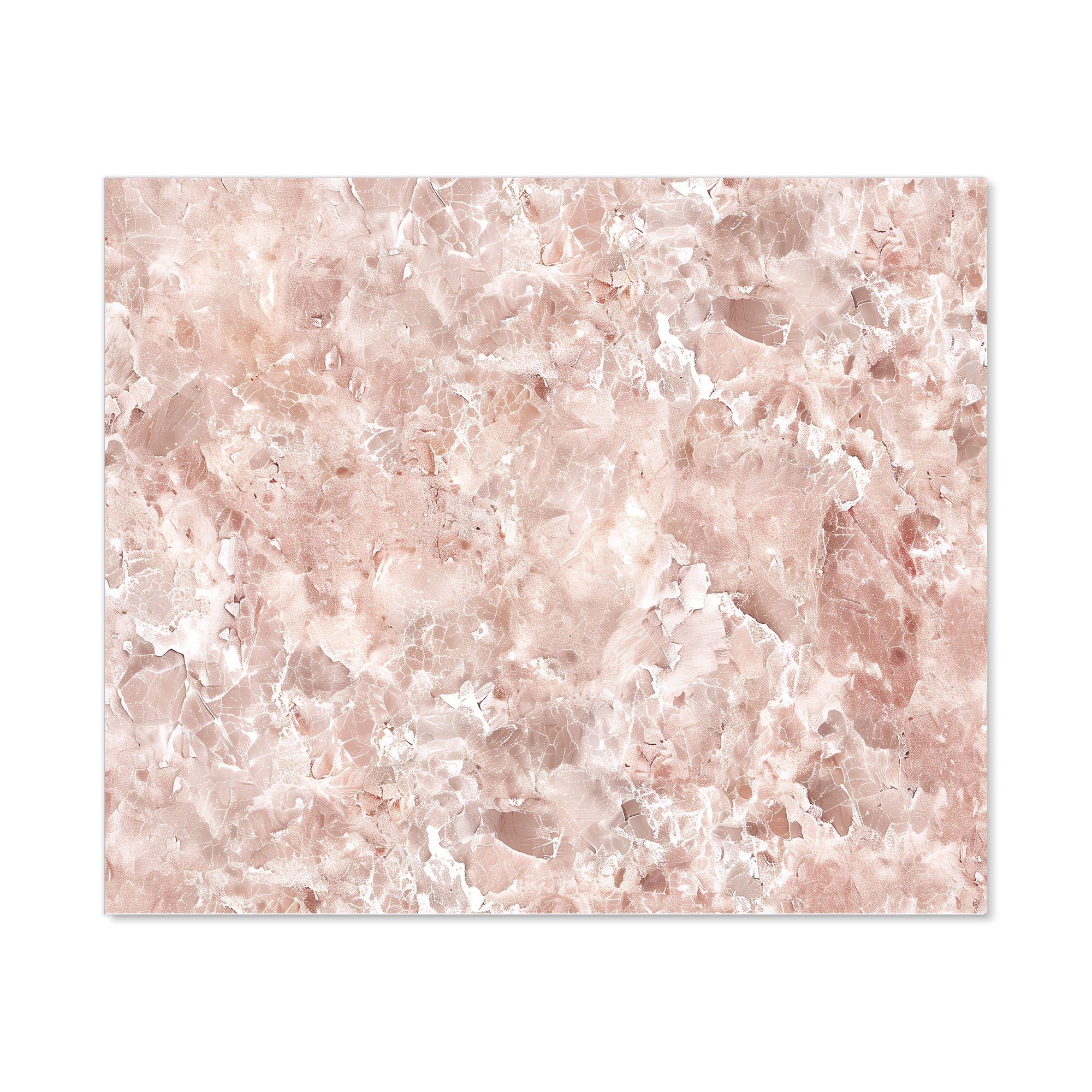 Polished Pale Pink Quartz Effect Kitchen Splashback