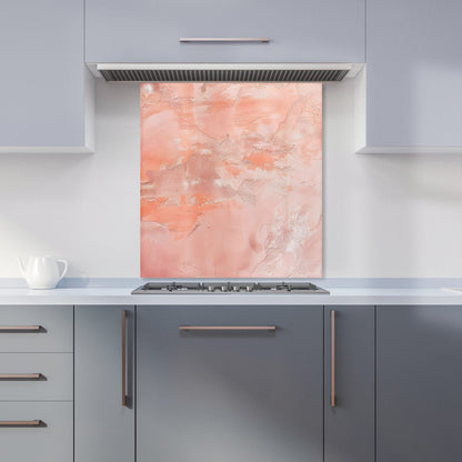 Pink Grunge Effect Kitchen Splashback