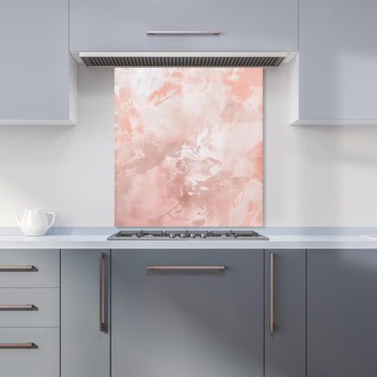 Minimalistic Pink Grunge Effect Kitchen Splashback