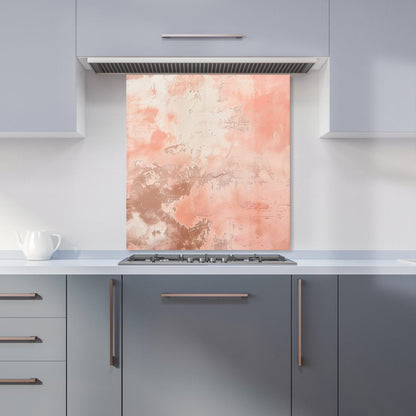 Hapless Pink Grunge Effect Kitchen Splashback