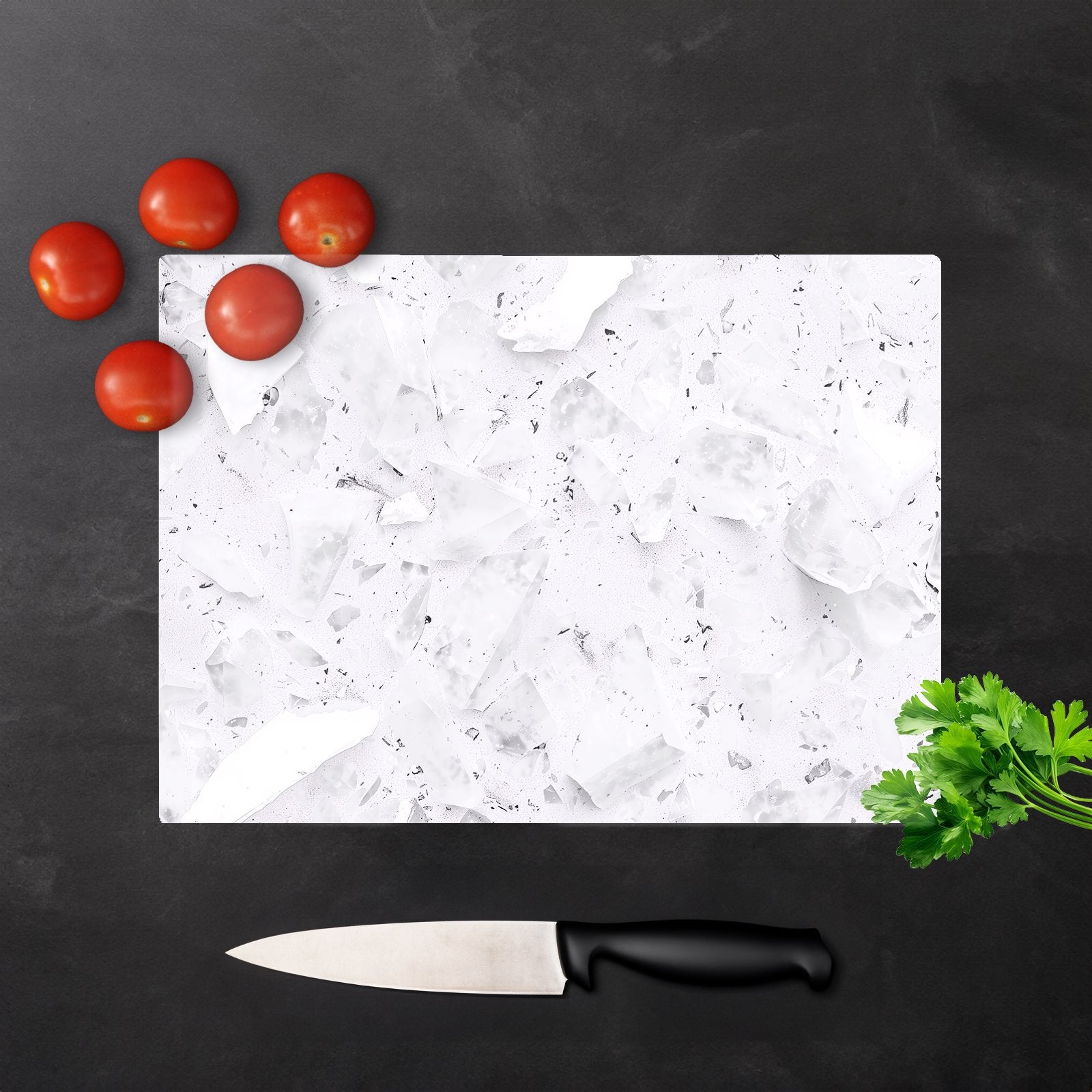 Ice White Quartz Effect Chopping Board