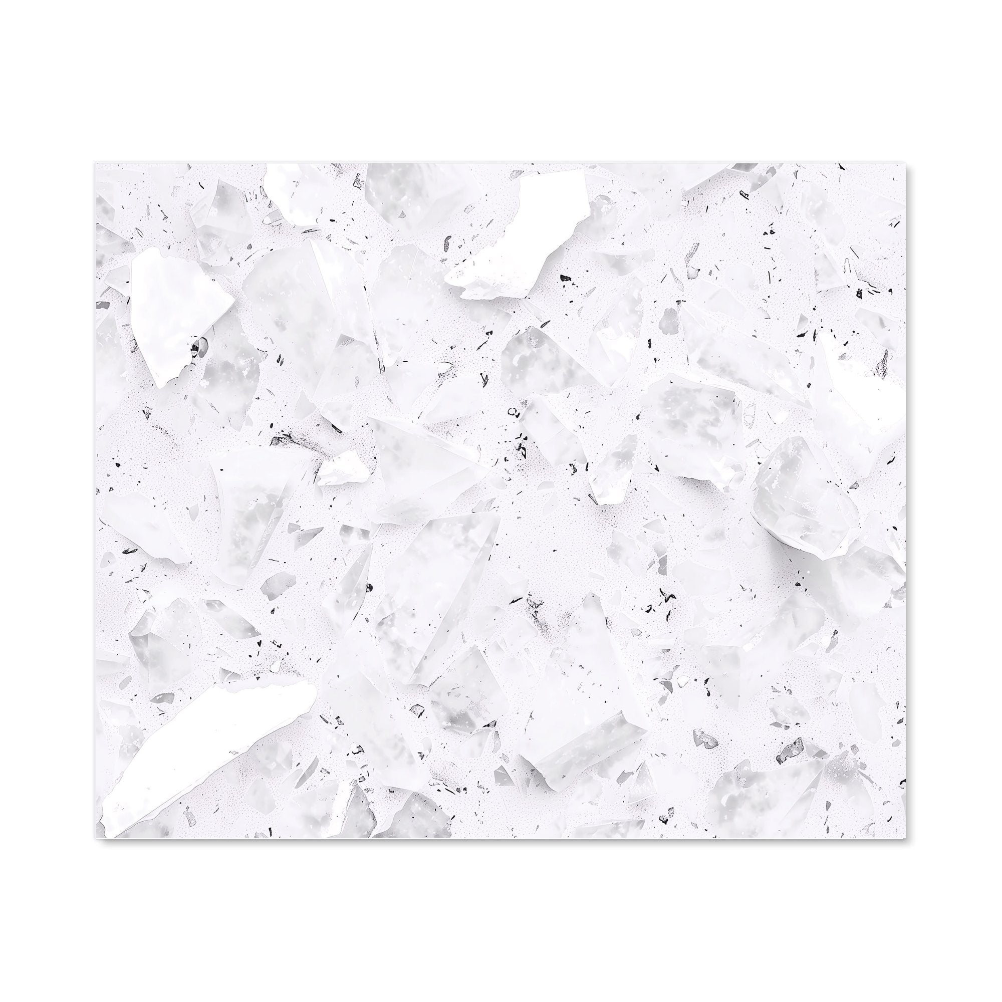 Ice White Quartz Effect Kitchen Splashback