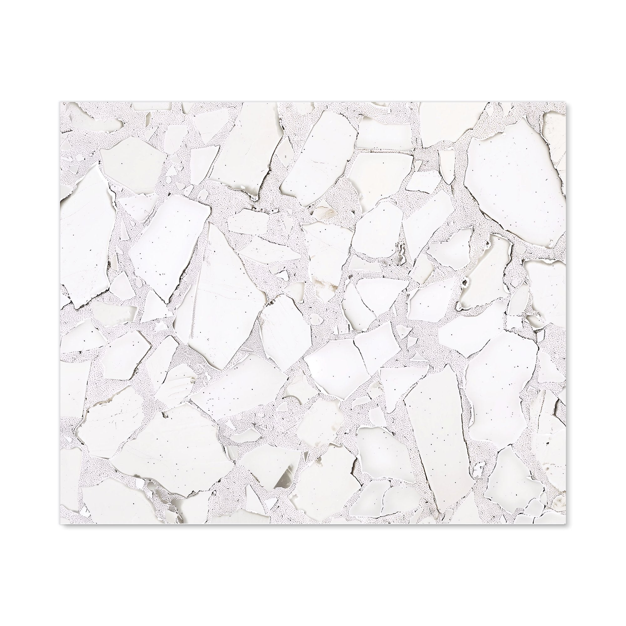 Chunky White Quartz Effect Kitchen Splashback