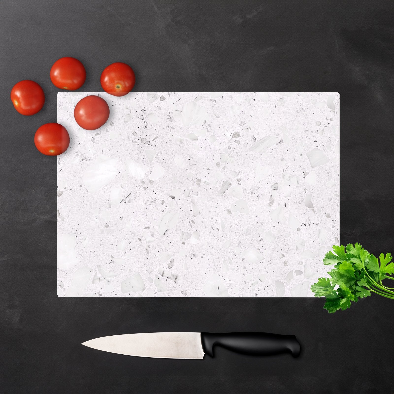 Icy White Quartz Effect Chopping Board