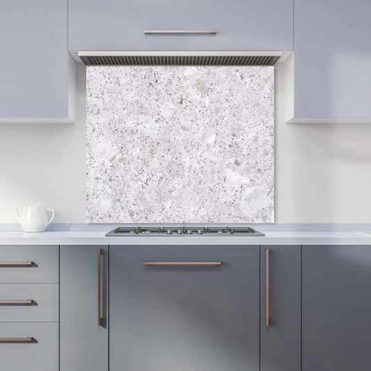 Light Grey Quartz Effect Kitchen Splashback