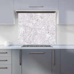 Light Grey Quartz Effect Kitchen Splashback