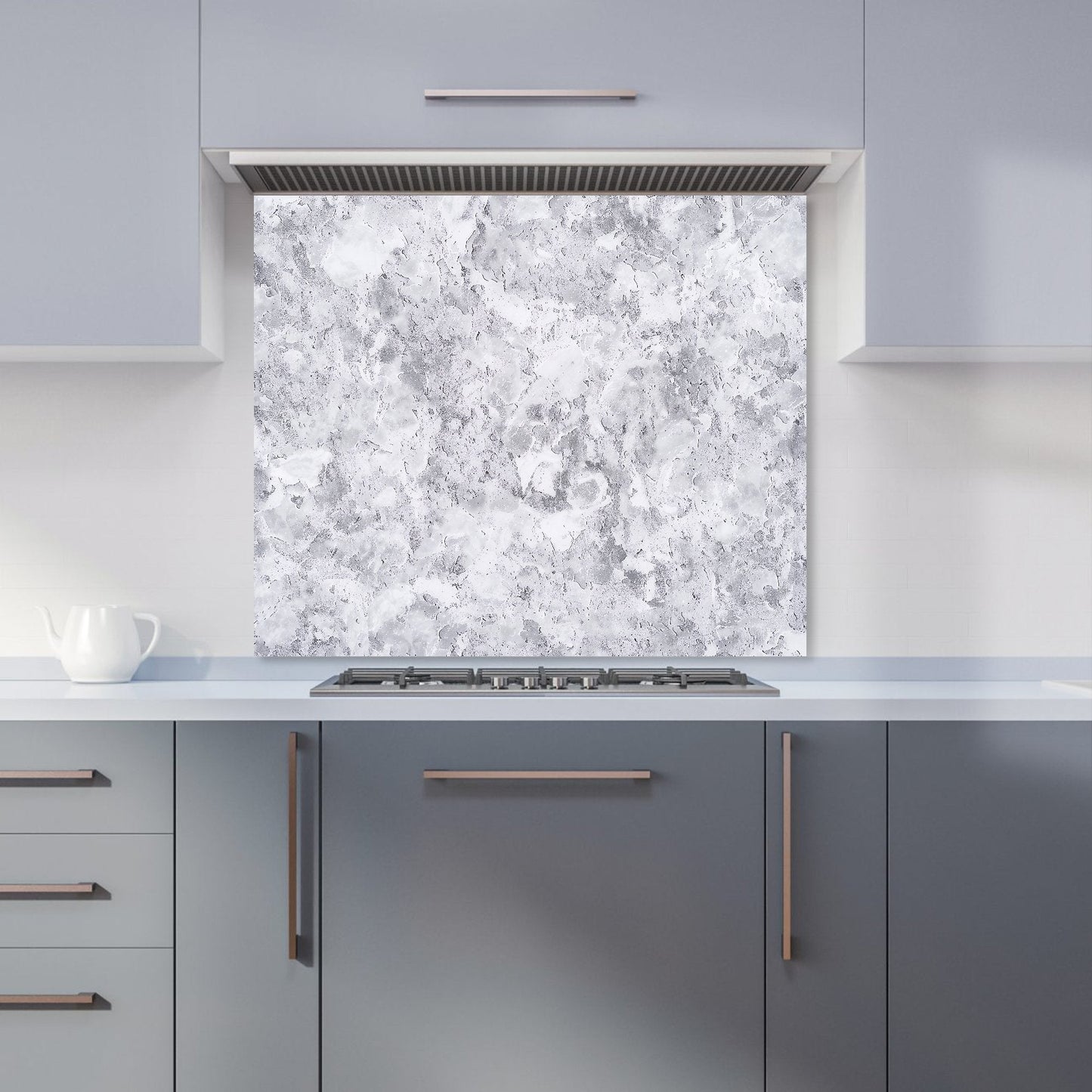 Grey Quartz Effect Kitchen Splashback