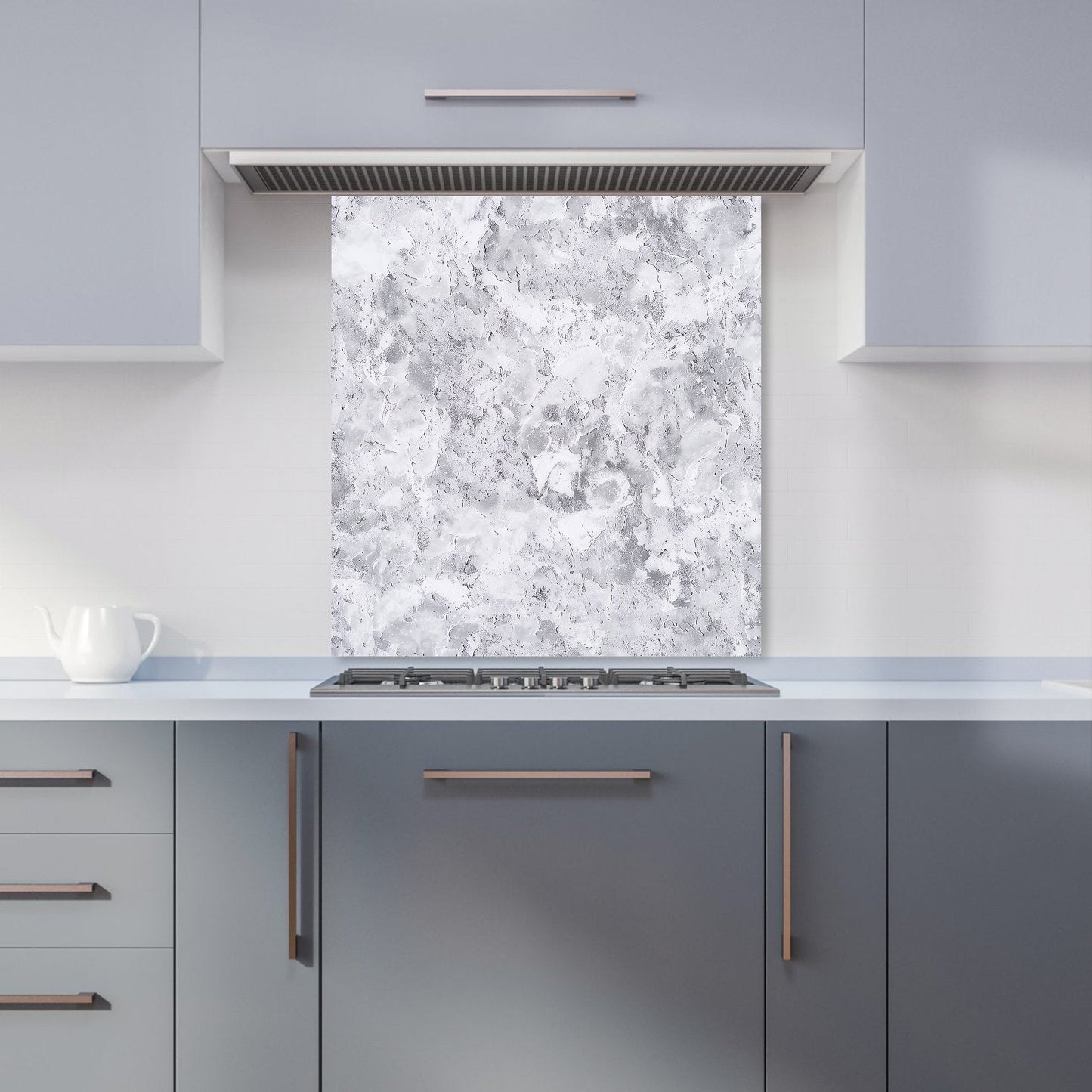 Grey Quartz Effect Kitchen Splashback