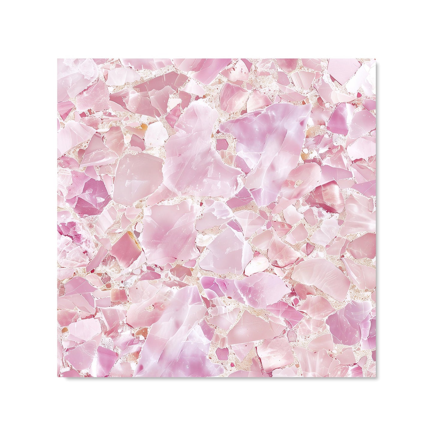 Light Pink Quartz Effect Kitchen Splashback