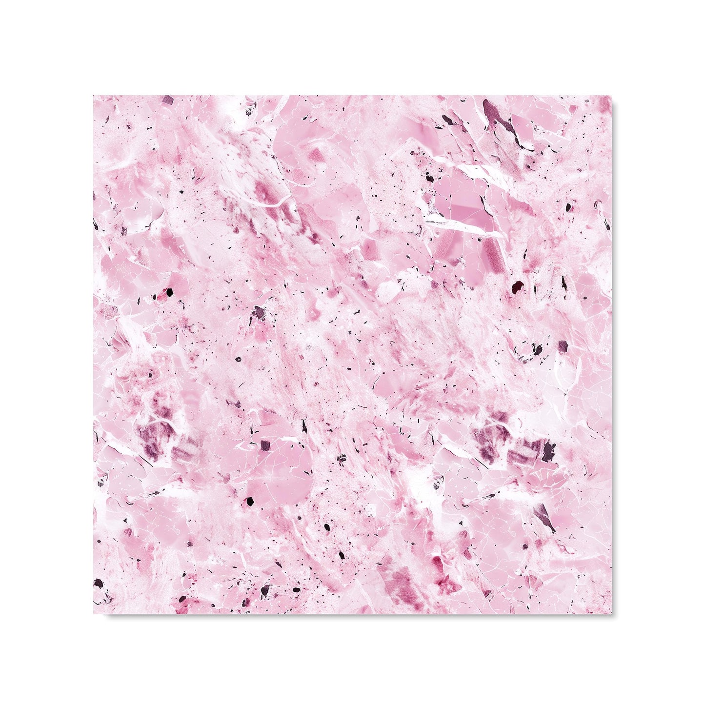 Plush Pink Quartz Effect Kitchen Splashback