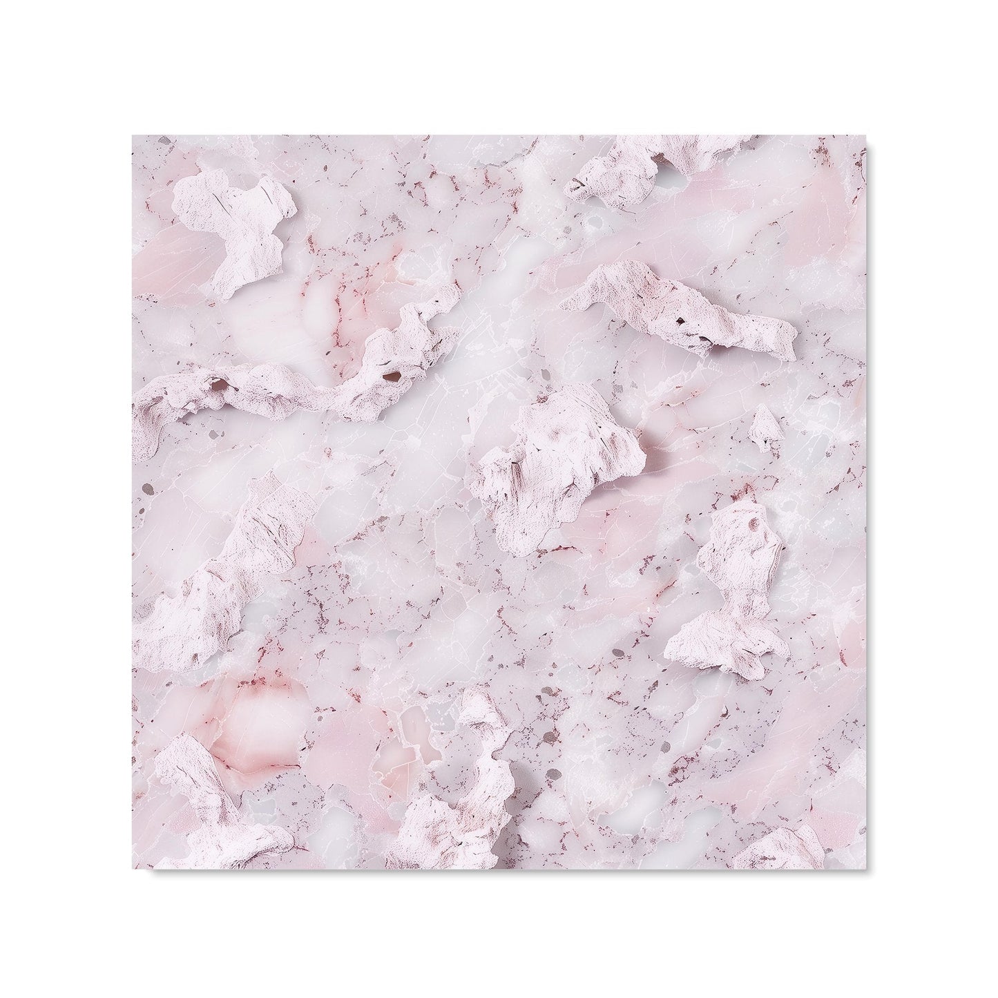 Pale Pink Quartz Effect Kitchen Splashback