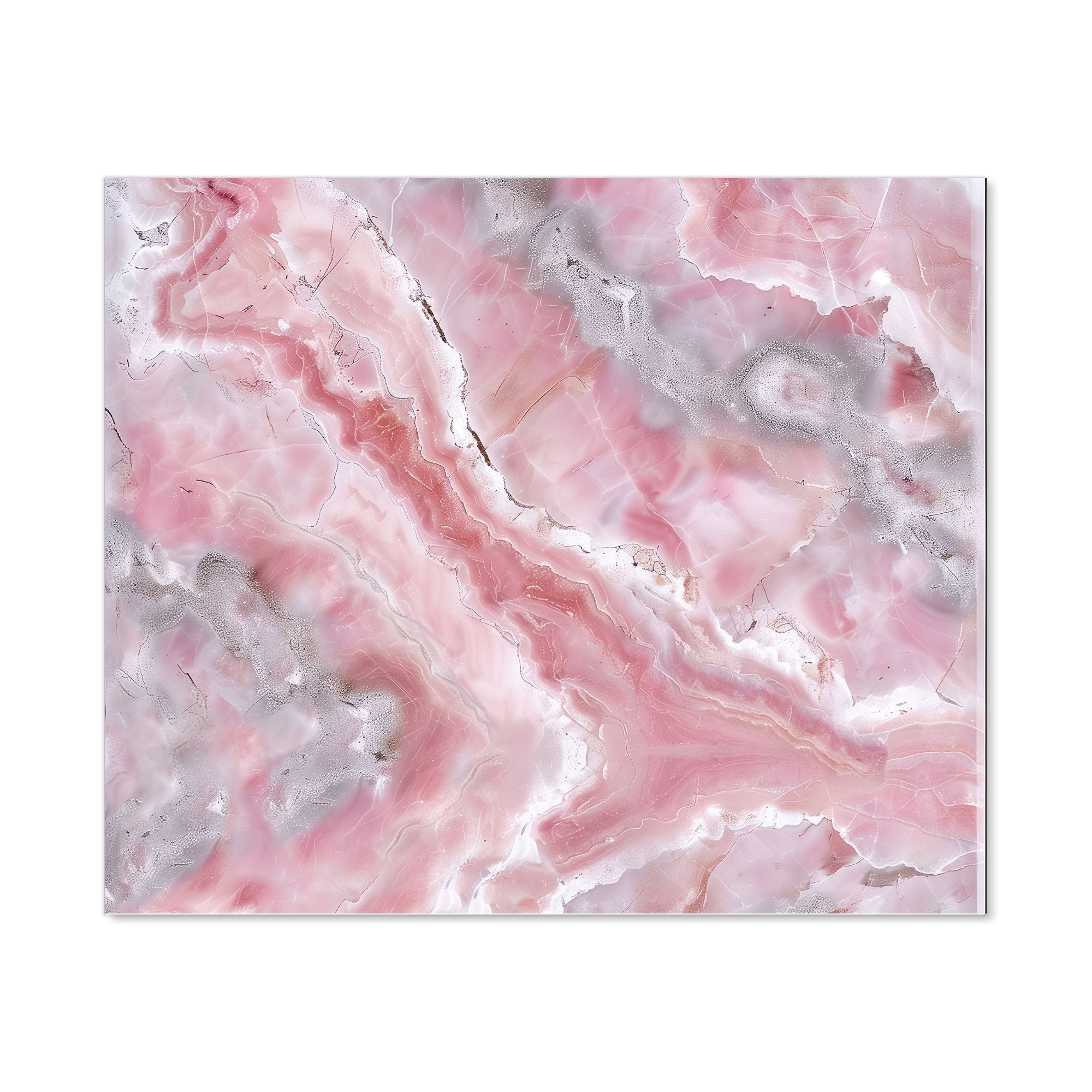 Pale And Grey Marble Effect Kitchen Splashback