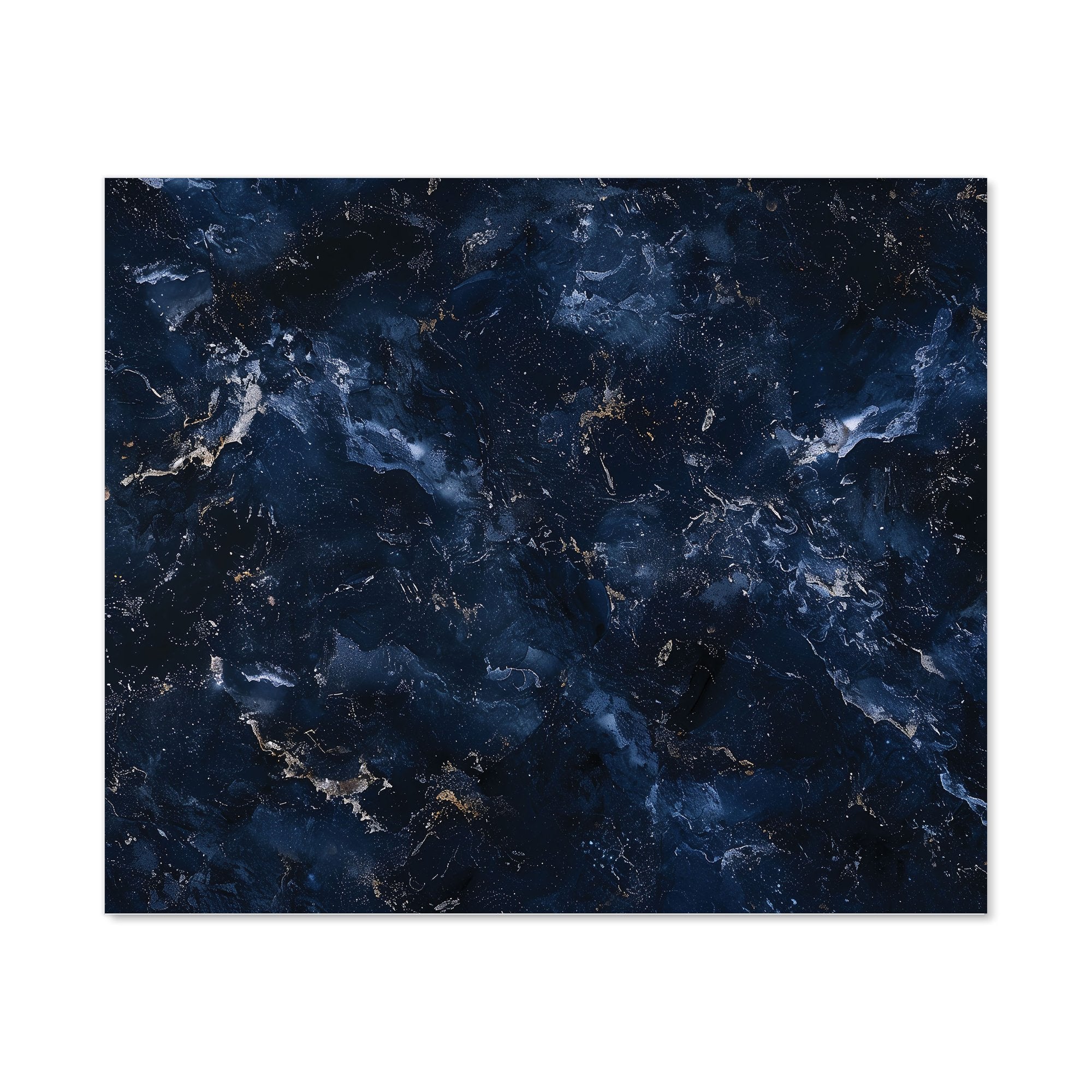 Navy Blue Quartz Effect Kitchen Splashback