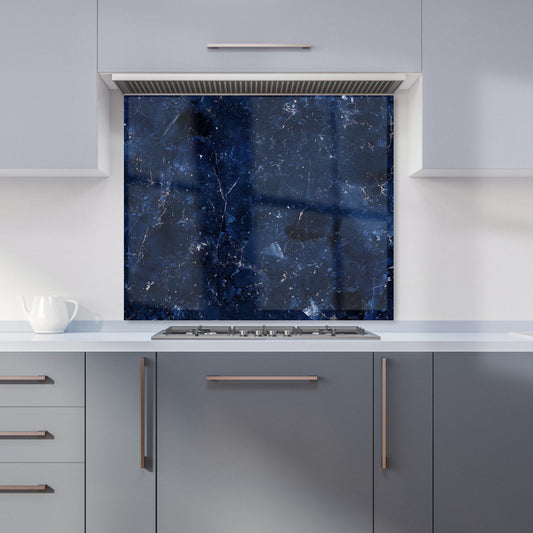 Ocean Blue Quartz Effect Kitchen Splashback