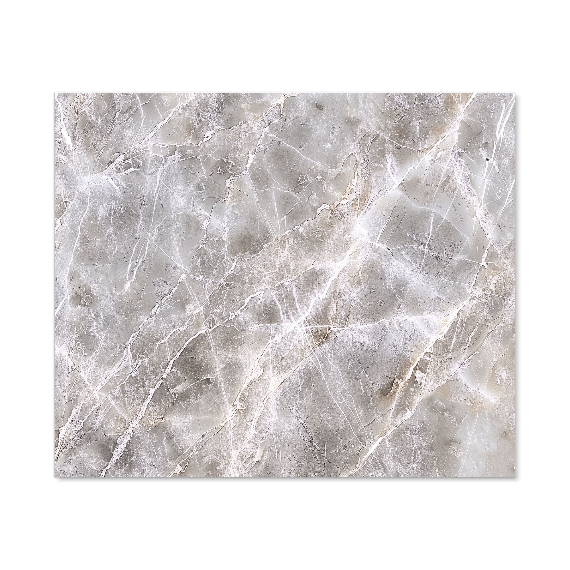 Polished Grey Marble Effect Kitchen Splashback