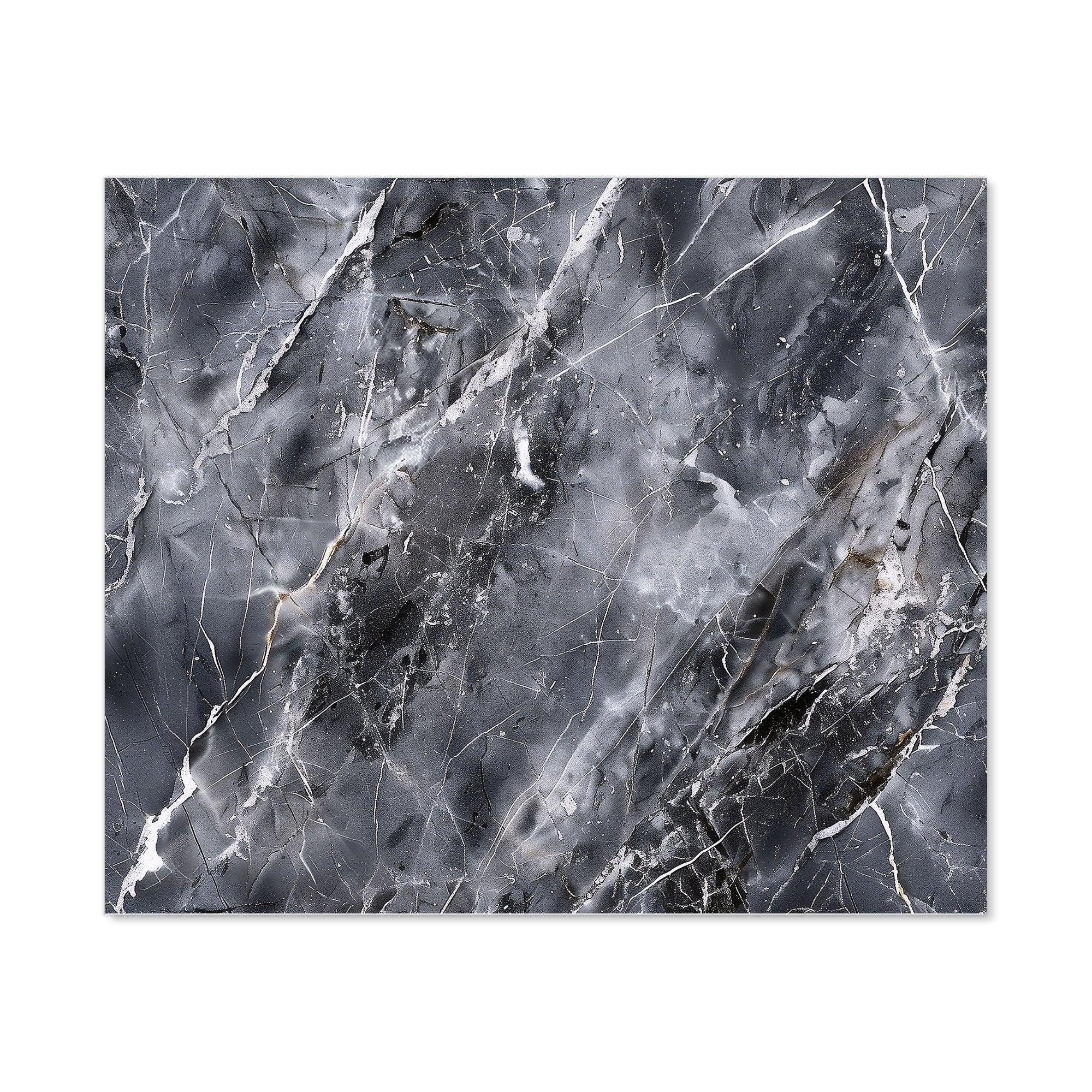 Deep Grey Marble Effect Kitchen Splashback