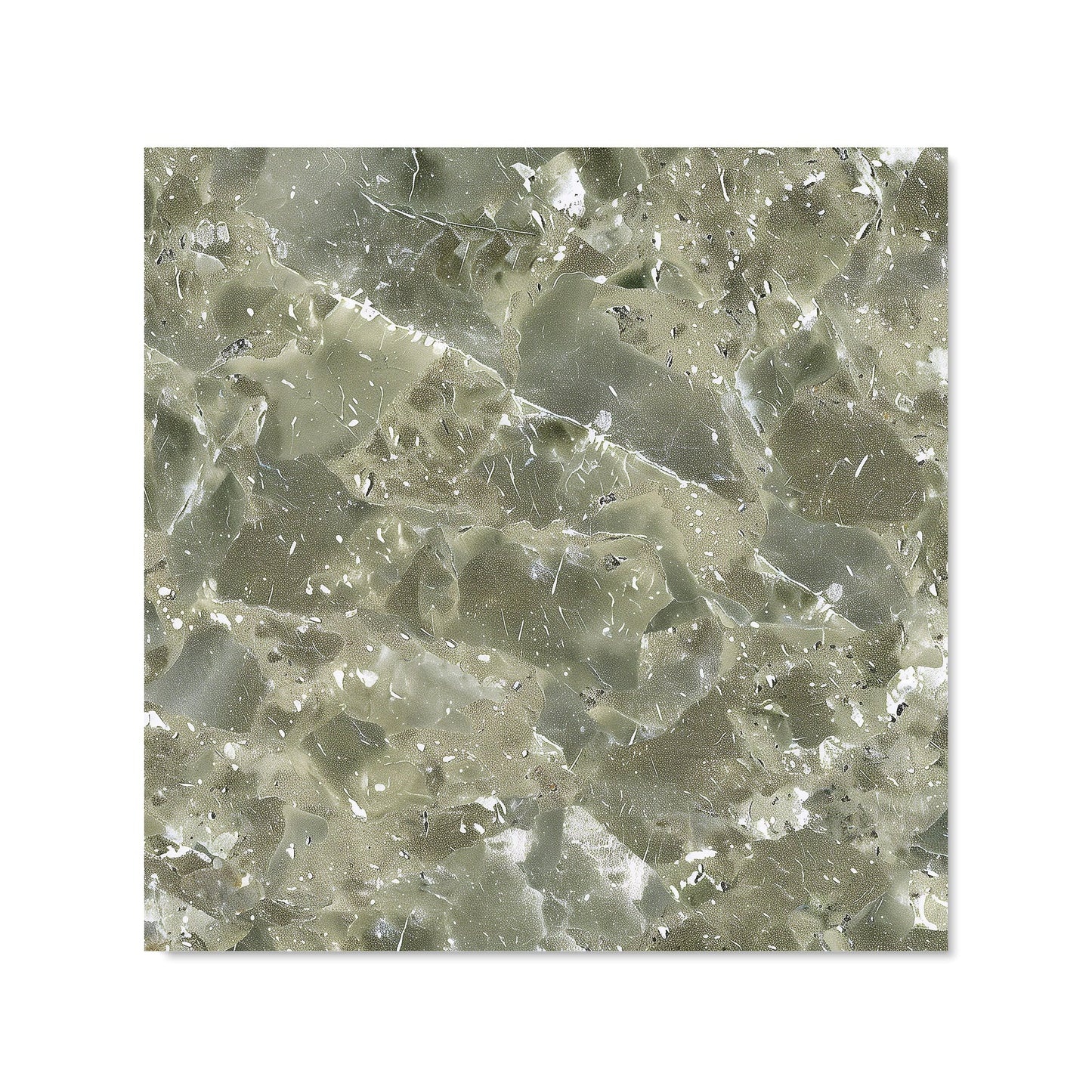 Sage Green Quartz Effect Kitchen Splashback