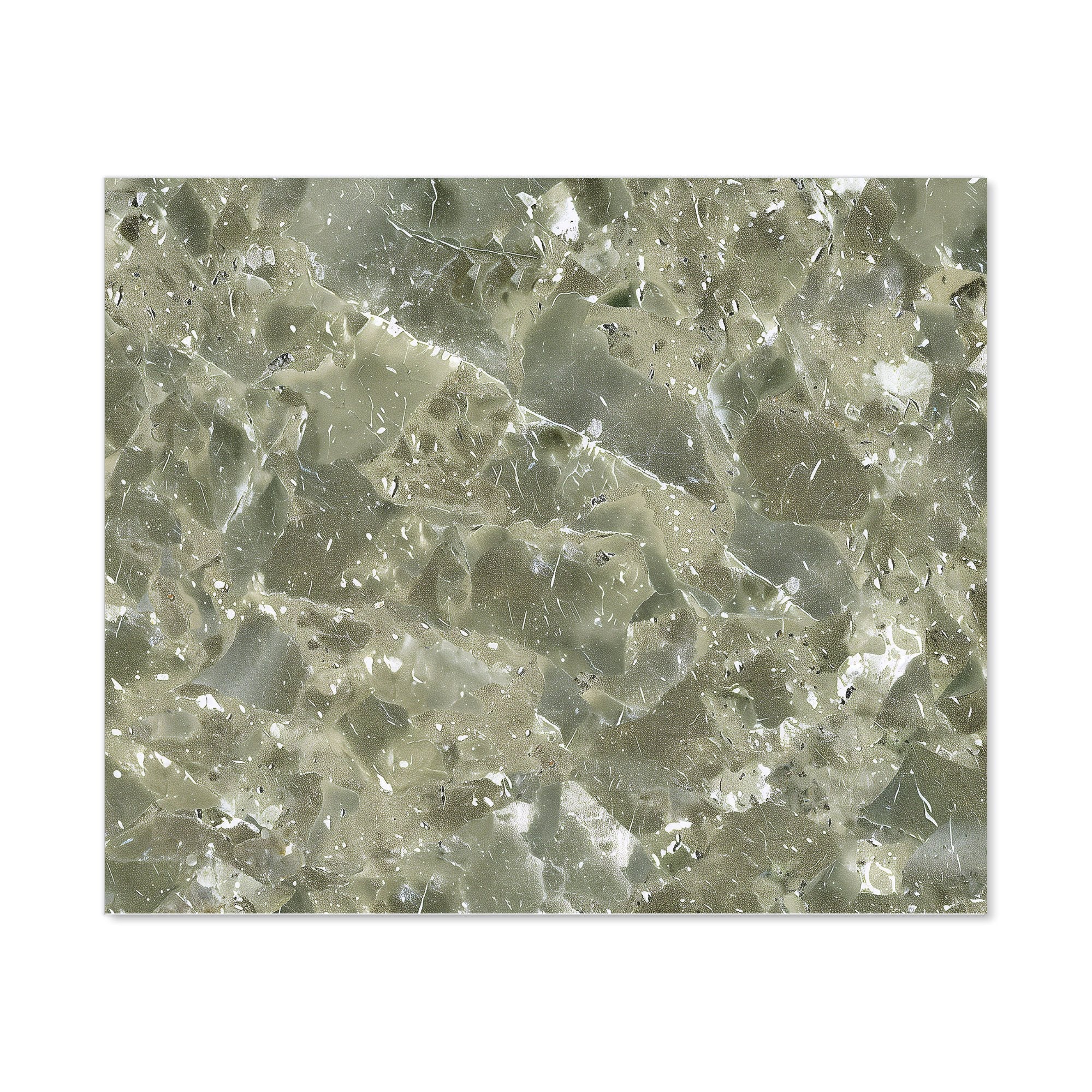 Sage Green Quartz Effect Kitchen Splashback