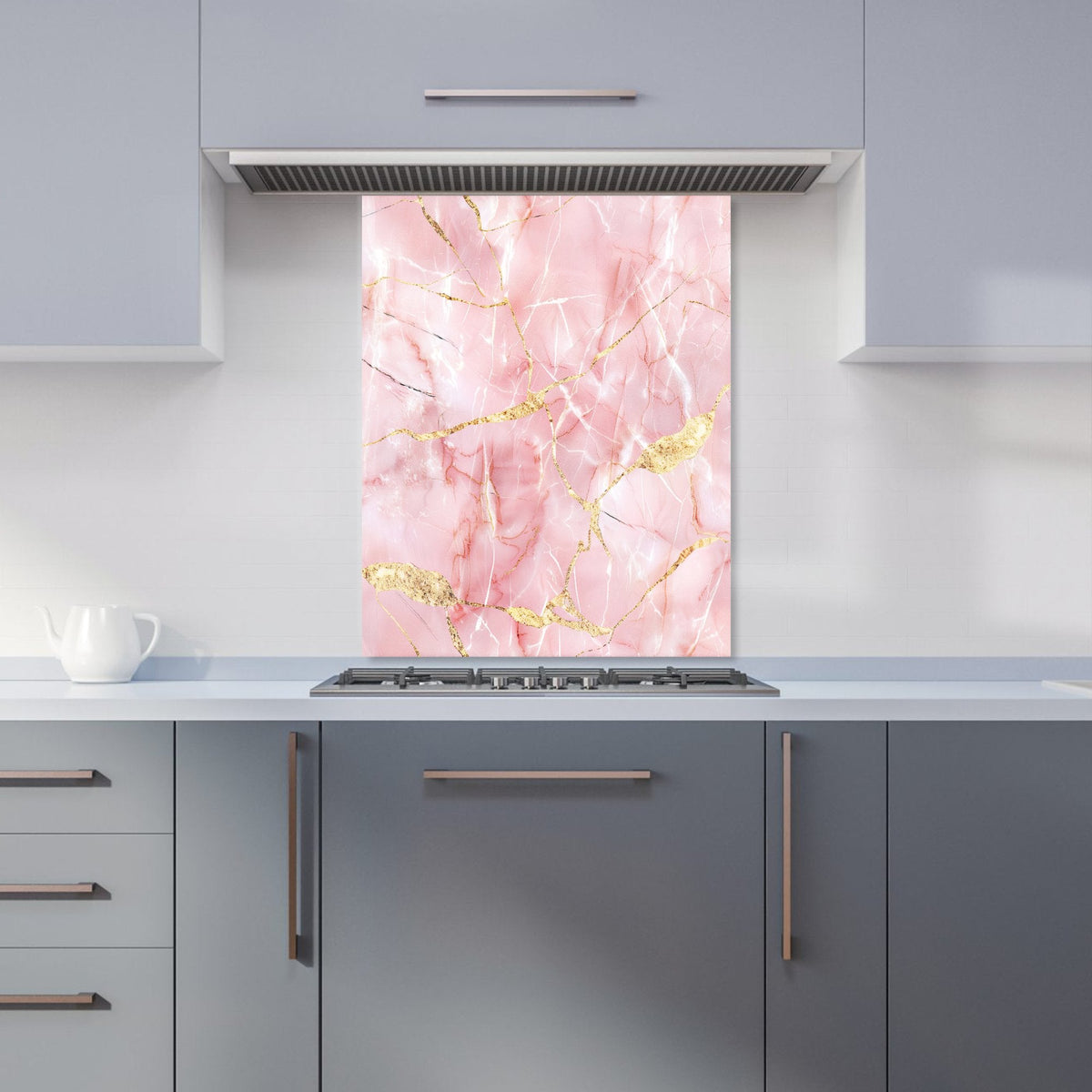 Rose Marble Effect Kitchen Splashback