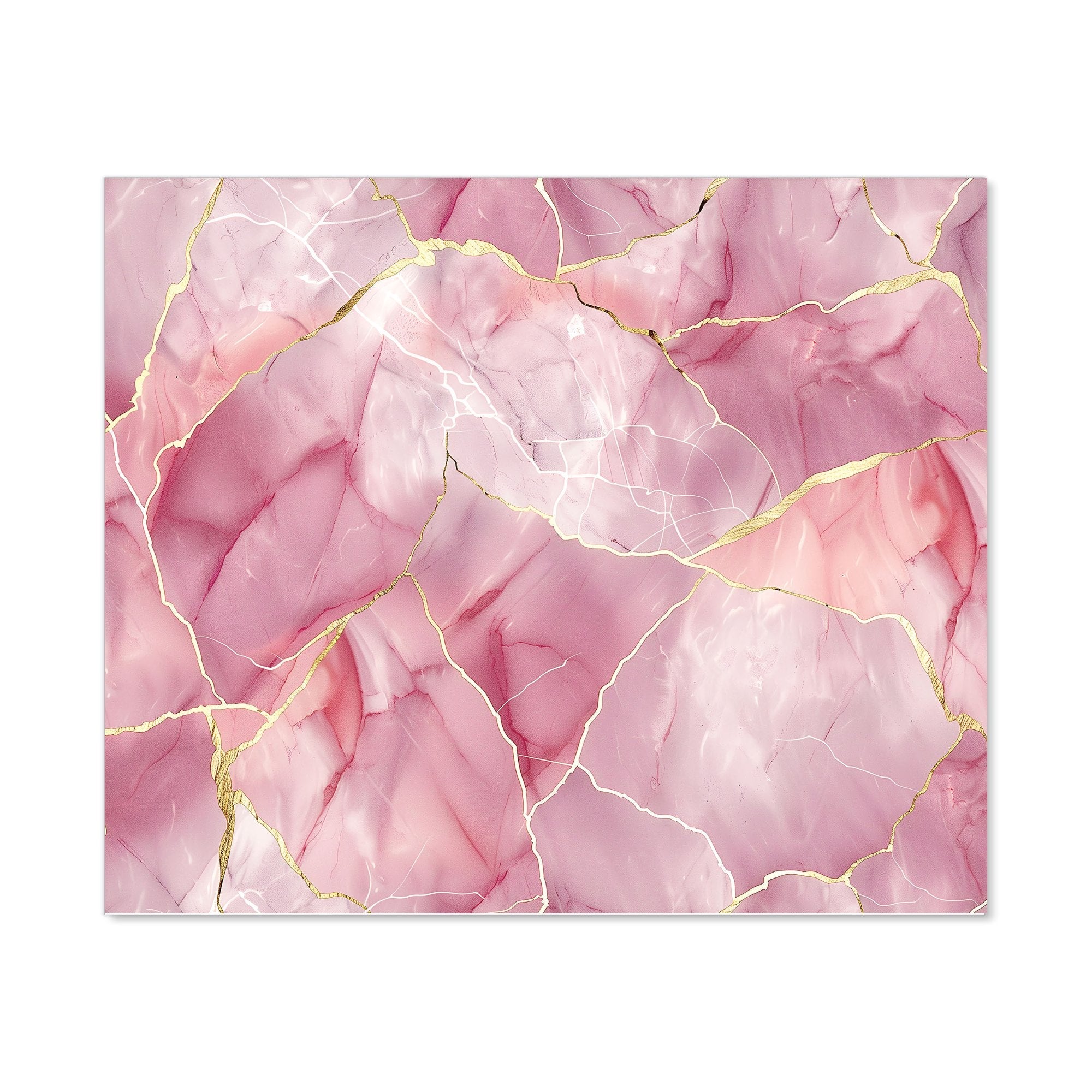 Light Rose Marble Effect Kitchen Splashback