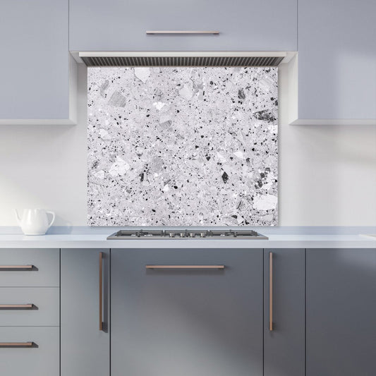 Silver Grey Quartz Effect Kitchen Splashback