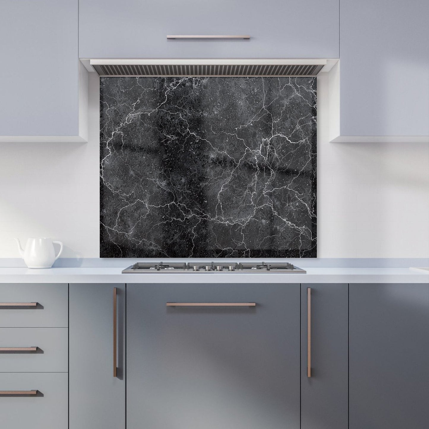 Slate Grey Quartz Effect Kitchen Splashback