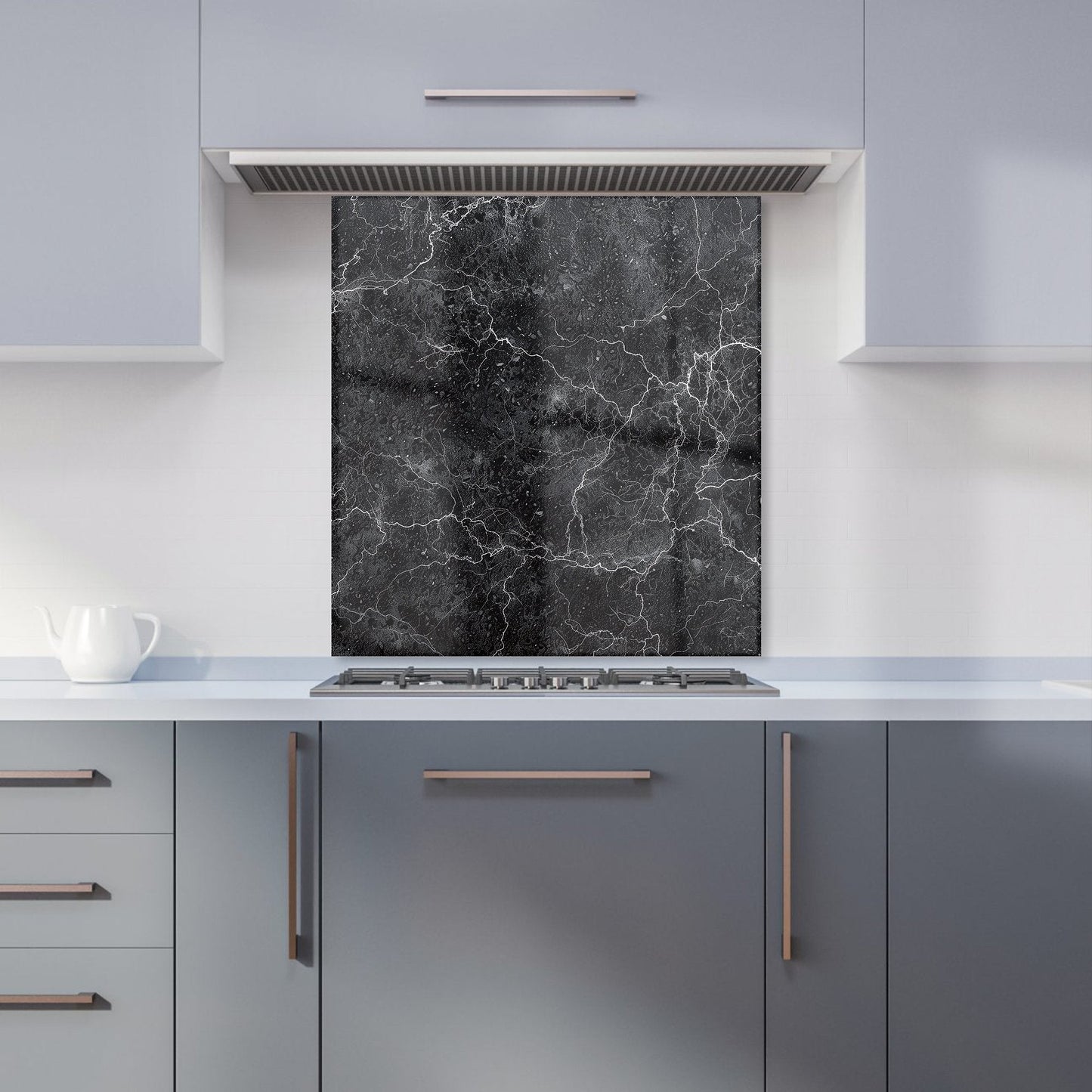 Slate Grey Quartz Effect Kitchen Splashback